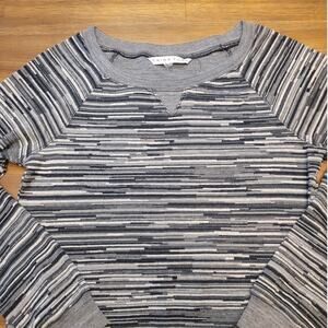 Trina Turk Stretch Jersey Sweatshirt Sweater Women’s S Gray EUC